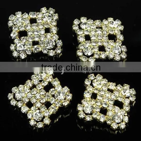 Fashional Shank Golden Rhinestone Button for Apparel RNK182J photo-2