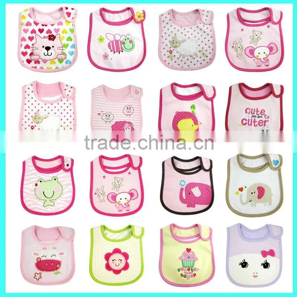 Hot Selling 100% Cotton 3 Layors Waterproof Comfortable Baby Bib, Baby Drool Bib Manufacturer photo-2