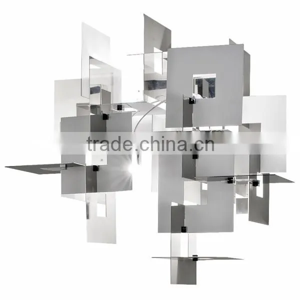0815-9 Laser-cut Stainless Steel Frames Create Dynamic Element to Any Space Untitled Wall Light