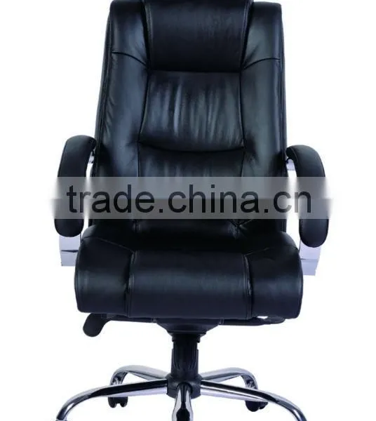 Buffalo Top Leather Chromed Armrest and Base Executive Chair ,Office Chair AGS-5017