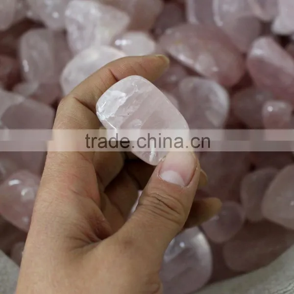Bulk of Natural Rock Rose Crystal Macadam Stones photo-2