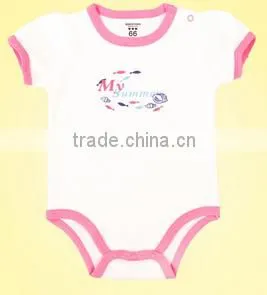 Summer Short Sleeve Baby Bodysuit photo-2