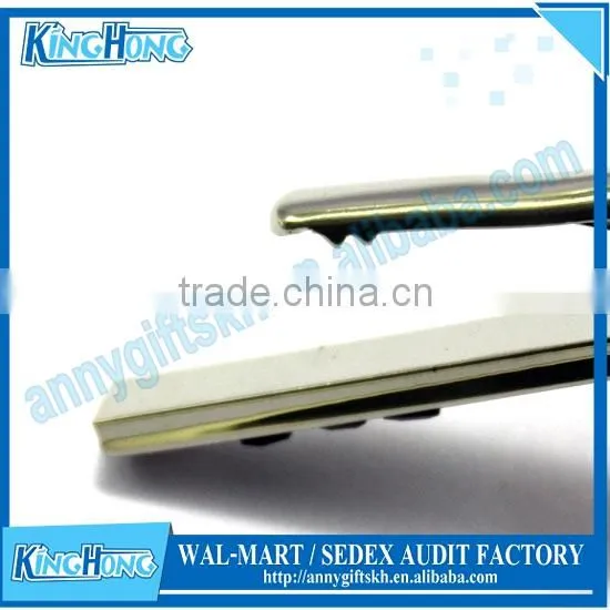 Crystal Metal Custom Logo Design Tie Clip photo-5