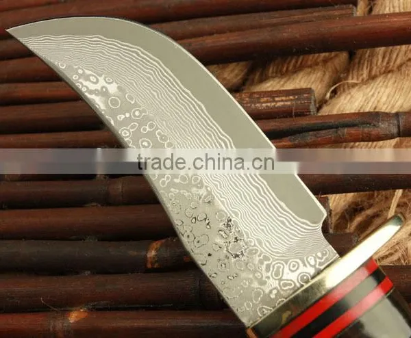 OEM New Arrive Damascus Straight Knife for Collection photo-5