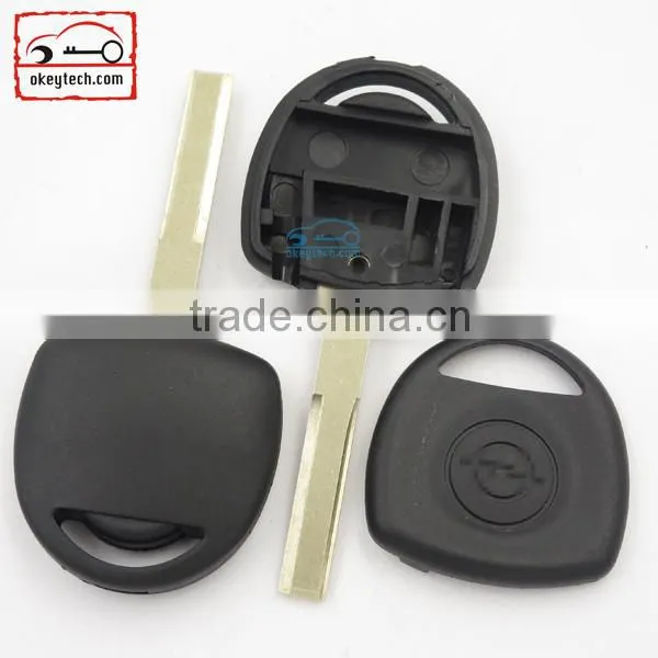 Okeytech Opel Transponder Chip Key Shell Blank With HU43 Blade With Logo Transponder Chip Key Blank Opel Car Key Case photo-3