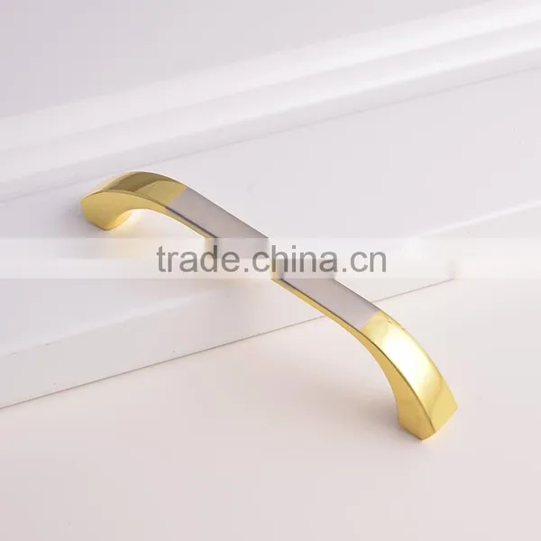 160mm Cheap Price Garden Swing Canopy Hardware Europe Style Gold Electroplated Brass Wardrobe Cabinet Handles photo-2
