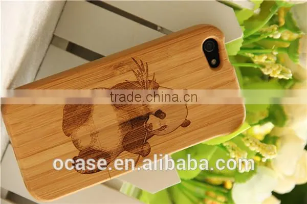 Cute Panda Bamboo Cell Phone Cover Right Open Case for Iphone5 photo-3