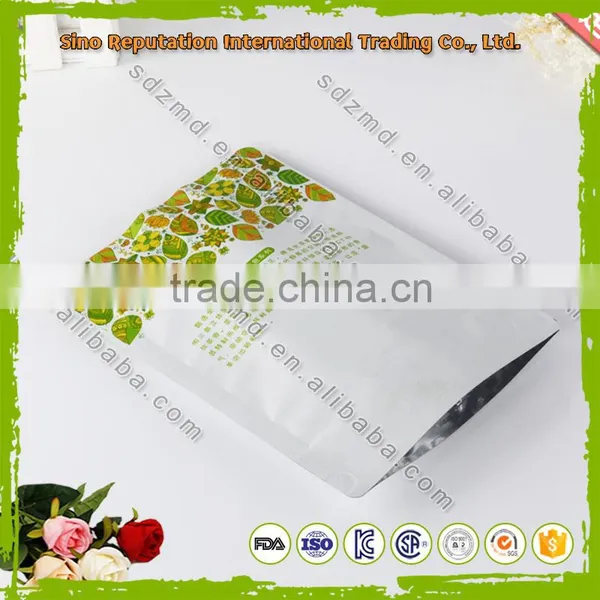 Hot Selling Laminated Plastic Tea Packaging Heat Zipper Top Bag / Stand up Pouch photo-5
