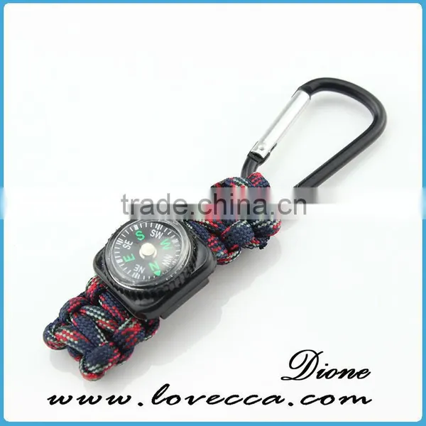 Woven Paracord Lanyard Keychain Outdoor Survival 7 Strand Flintstore Paracord Parachute Cord Lanyard Keyring Carabiner Hook Kits photo-4