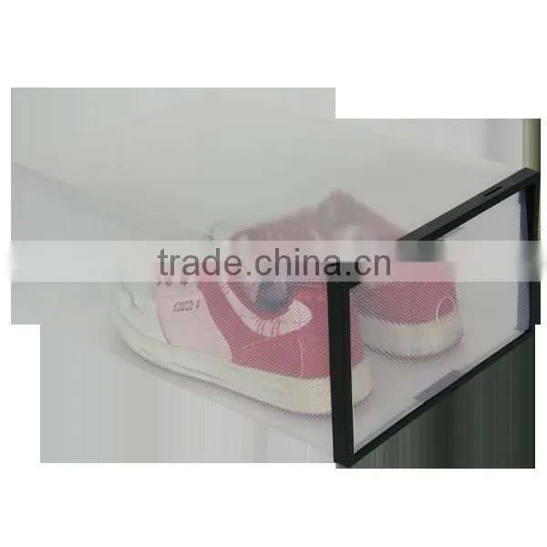 2016 Hot Selling Plastic Stransparent Shoe Box ,shoe Storage Box in PP ,PP Storage Shoe Organizer photo-5