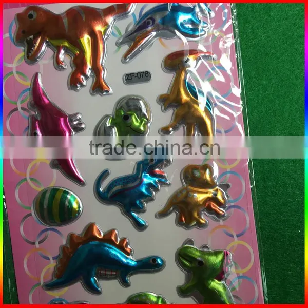 Dinosaur Design 3D Blister Cartoon Stickers photo-2