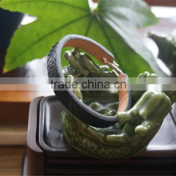 Luxury Python Leather Snake Wrist Belt Ladies Genuine Leather Wrist Straps