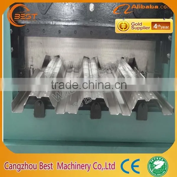 Floor Tile Production Line Metal Steel Deck Roll Forming Machine photo-2