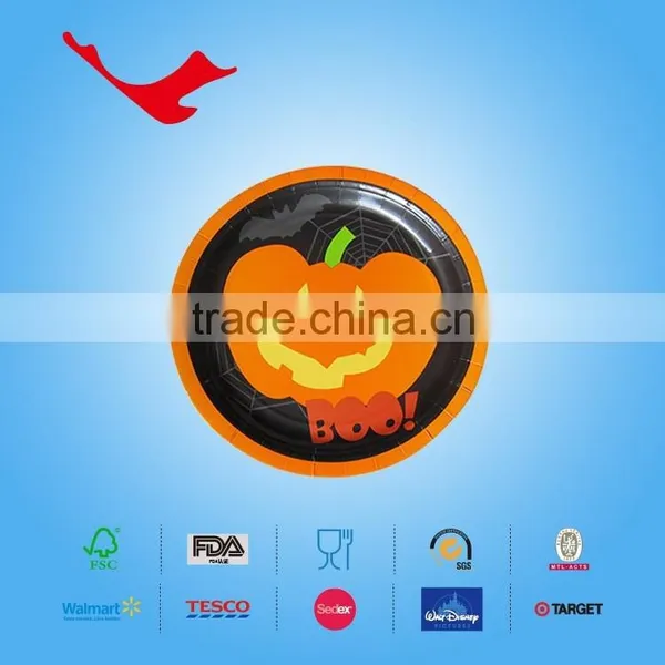 Halloweens Round Printed Paper Plate for Fruit & Sweet photo-4