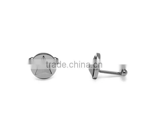 Stainless Steel Gold Plated 3D Insignia Cufflinks photo-6