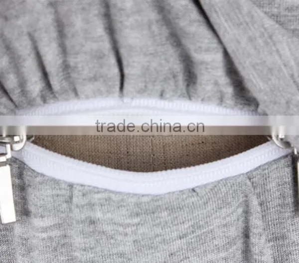 Long Pregnant Woman Maternity Dresses With Decorative Border photo-6