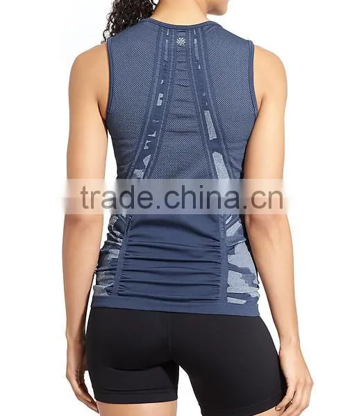 Custom Logo Yoga Vests Gym Tank Top Workout Sports Wear Fashion Tank Top Women photo-5