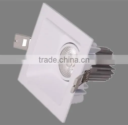 7w Cob Led Down Light Recessed Ceiling Light / Led Square Downlight for 95mm Hole Cut Out / Home Decoration Ceiling Lamps photo-2