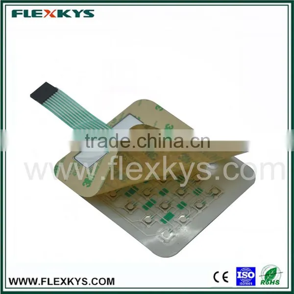 Custom Silver Paste Machine Control Metal Dome Membrane Switch photo-2