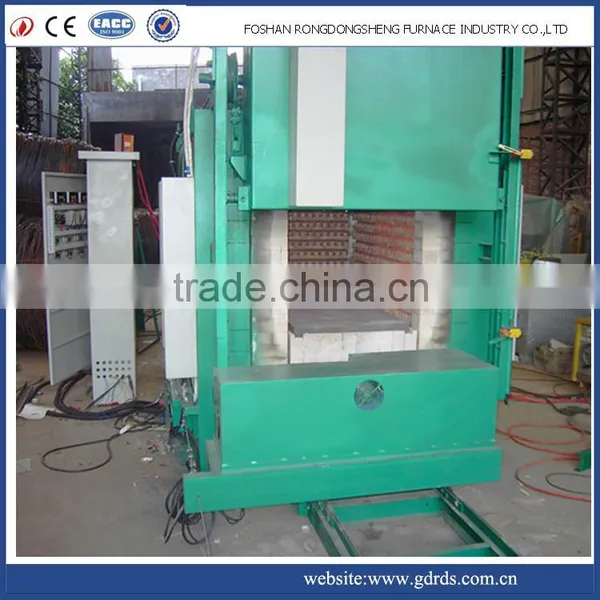 hardening and tempeirng resistance furnace with car bottom