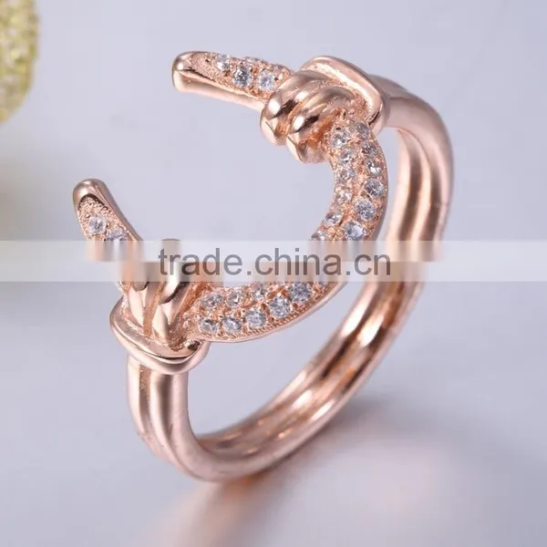 Rose Gold Napkin Ring 925 Sterling Silver Genuine Amethyst Ring photo-3