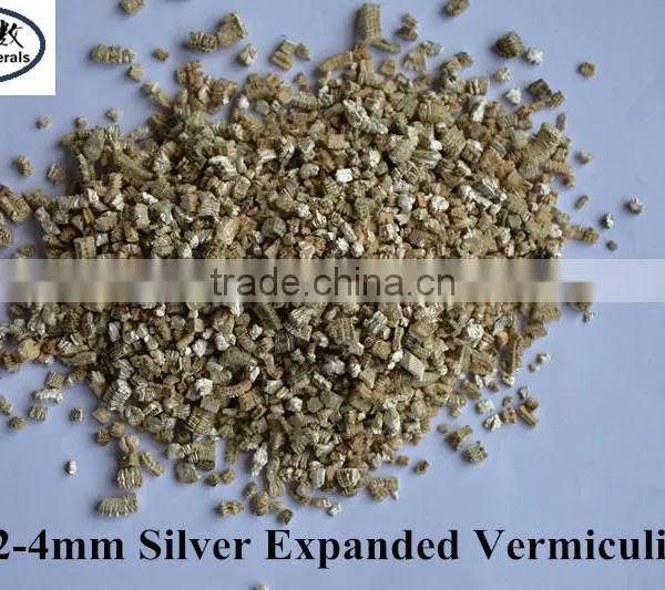 High Quality Lightweight Silver/Gold Expanded Vermiculite for Board photo-2