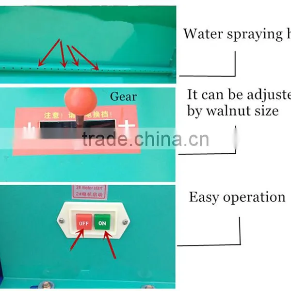 Neweek Washing Function Green Walnut Skin Sheller Machine photo-4