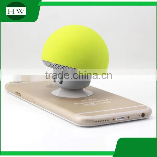 Mushroom Silicone Music Amplifier Mobile Phone Sucker Stand Holder Sound Box Mini Portable Waterproof Wireless Bluetooth Speaker photo-5