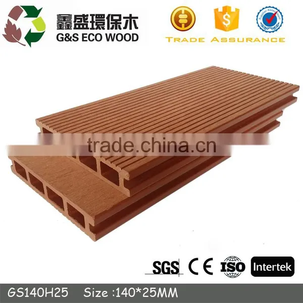 Eco-friendly Terrace Composite Solid Decking Swimming Pool Anti-slip Wpc Decking photo-3