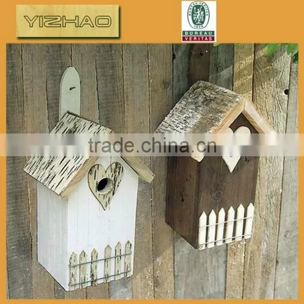 Eco-friendly FSC Hanging Wooden Bird Cage, Wooden Bird House, Bird Cage