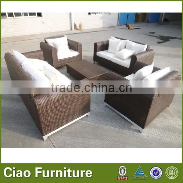 White Color Garden Sofa Set Garden Line Patio Furniture photo-5