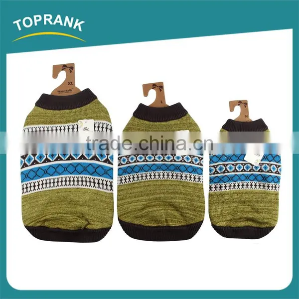 Hot Selling Winter Warm Cotton Fashion Pattern Hand Knit Dog Sweater photo-2