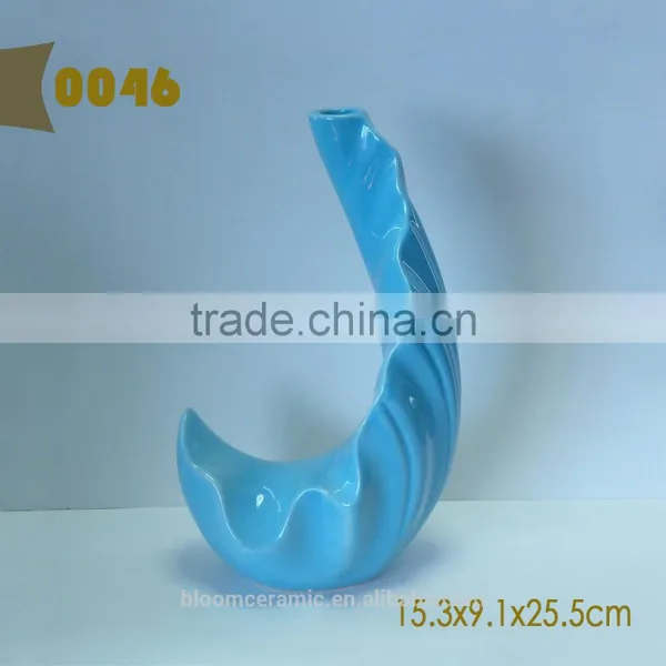 Blue Ceramic Decorative Vase photo-4