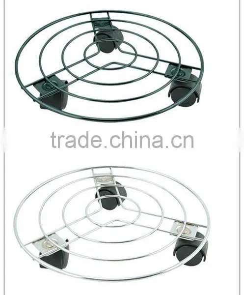 Home Removable Metal Flower Shelf Plant Trolley Wheel Flower Shelf photo-3