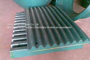 Челюстная пластина из высокомарганцевой литой стали photo-2