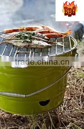 BBQ Bucket Charcoal Grill / Indoor or Outdoor Charcoal Bbq Grill Bucket photo-2