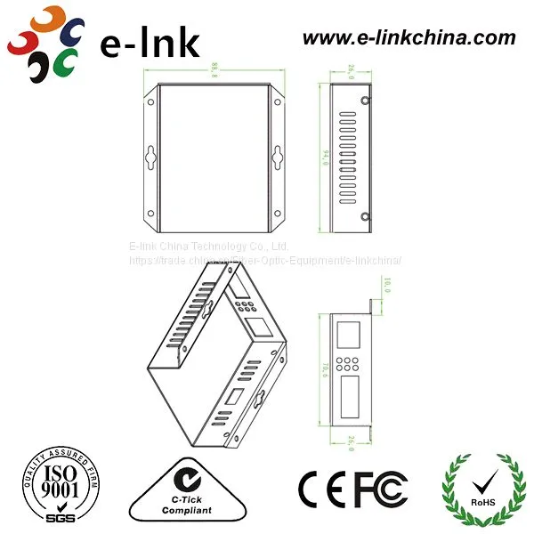 Напольный 10/100 Мбит/с быстрый Ethernet медиаконвертер с поддержкой технологии PoE-PSE на основе оптического волокна photo-3