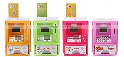 2015 Hot Sale Mini Children Plastic Voice ATM Saving Bank Toys From ICTI Dongguan Manufacturer photo-4