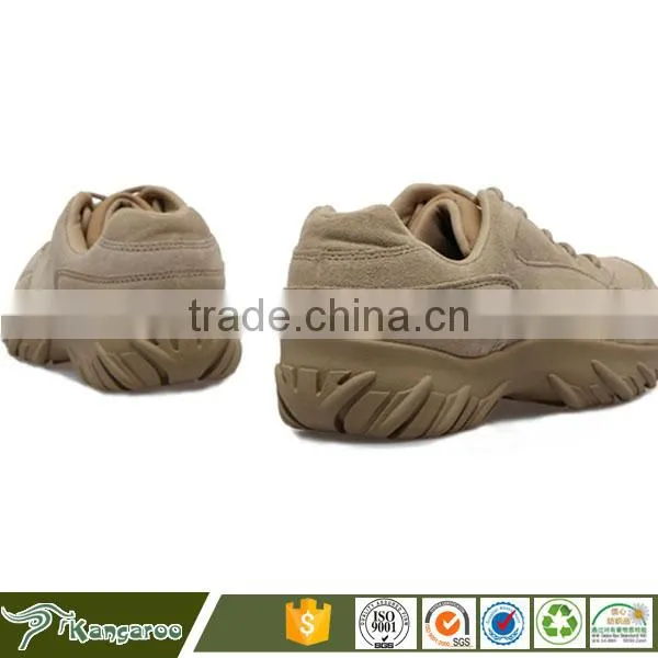Low Cut Rubber Military Desert Laced Boots For Men photo-4