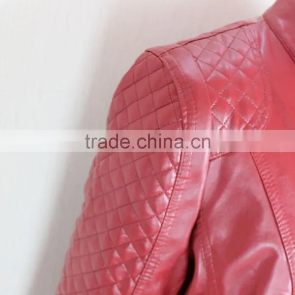 2017 New Small Leather Jacket Women Top Quality High Fashion photo-5