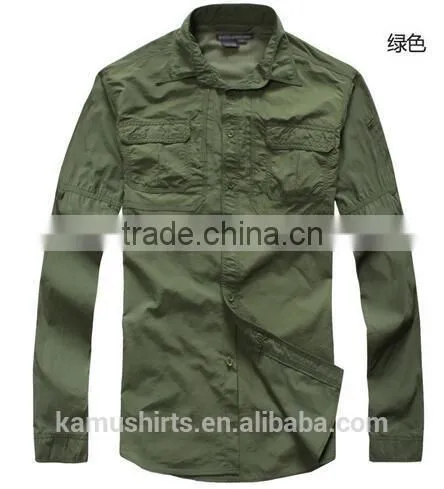 Coolmax Mens Long Sleeve Quick Dry Outdoor Fishing Shirts UV-protection Shirts photo-3