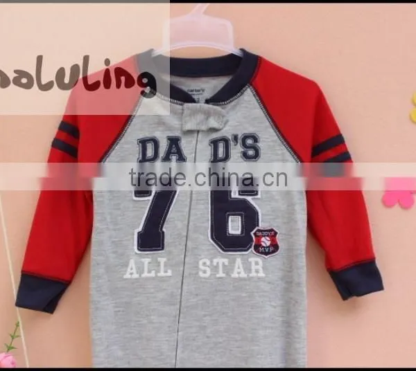 Wholesale New Unisex 100% Cotton Baby Footed Pajamas One Piece Pajamas photo-3