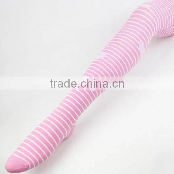 Pink Socks Long Tights Girl Strip Pink Socks photo-2