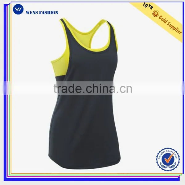 Sport Back Design Mesh Custom Workout Women Gym Tank Top photo-2