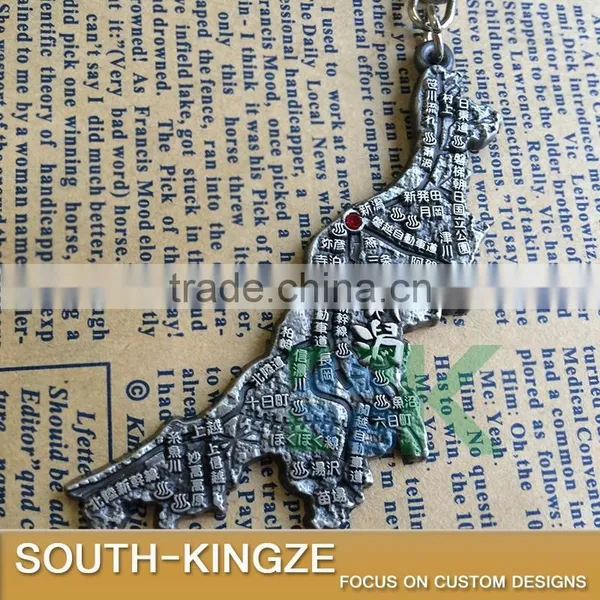 New Japan Niigata Map Zinc Alloy Keychain photo-2