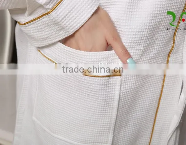 100% Cotton Honeycomb Fabric Waffle Robe photo-4