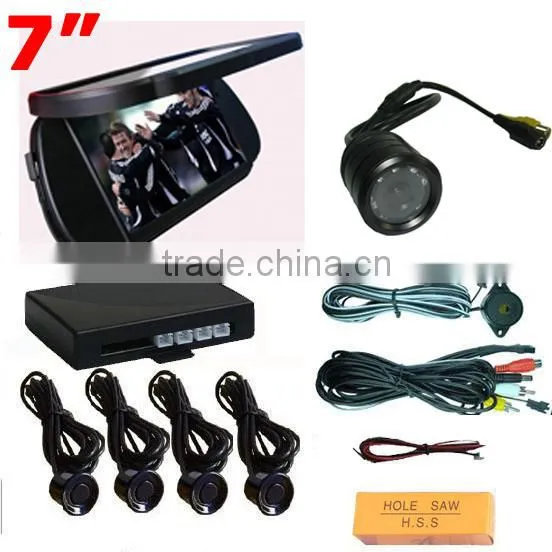 7' Rearview Mirror With Flip-open Cover/video Parking Sensor(factory)rearview Monitor photo-3