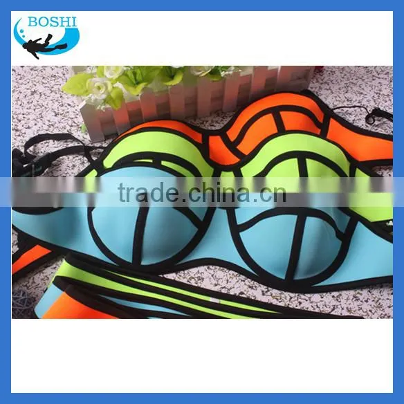 2015 Hot Sex Bikini Young Girl Neoprene Swimwear Bikini photo-2
