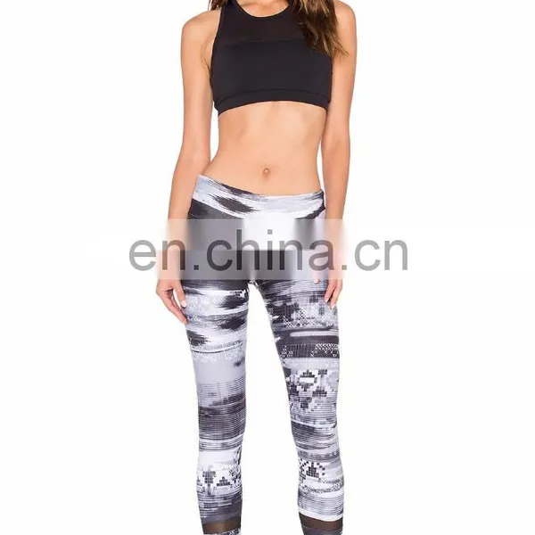 Custom Design Casual Yoga Wear Sex Compression Pants Women Printed Fitness Leggings photo-4