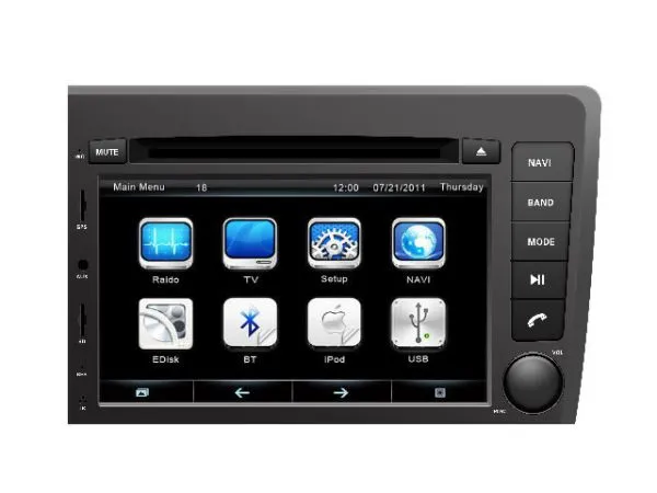 32G DVR Touch Screen Car Radio 1024*600 For Audi Q5